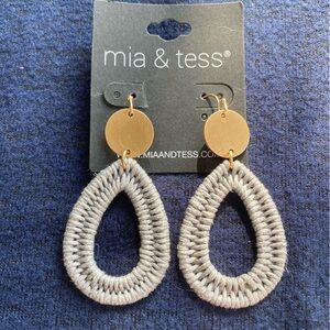 Mia&tess silver/gray earrings